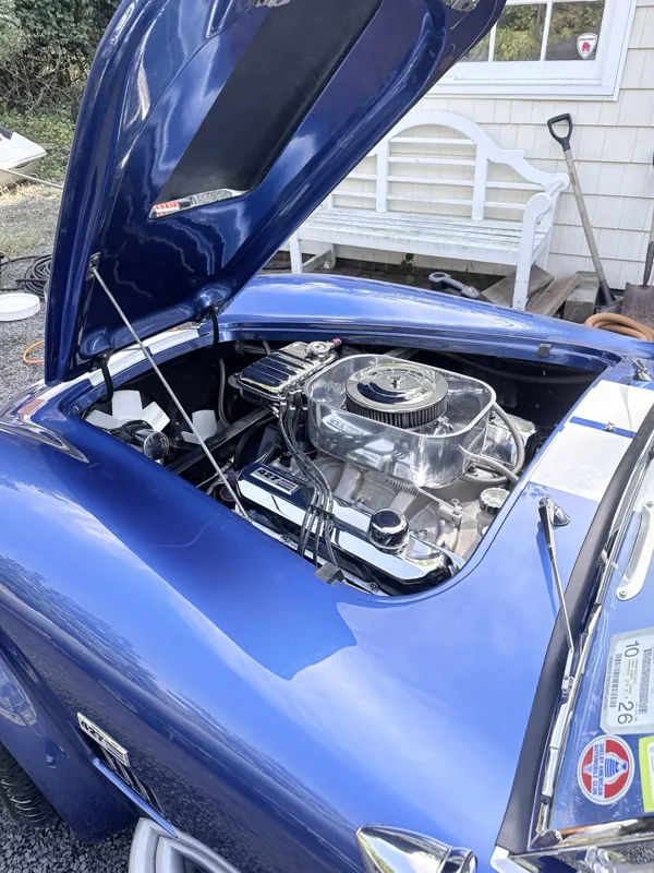 Shelby Cobra engine bay detail