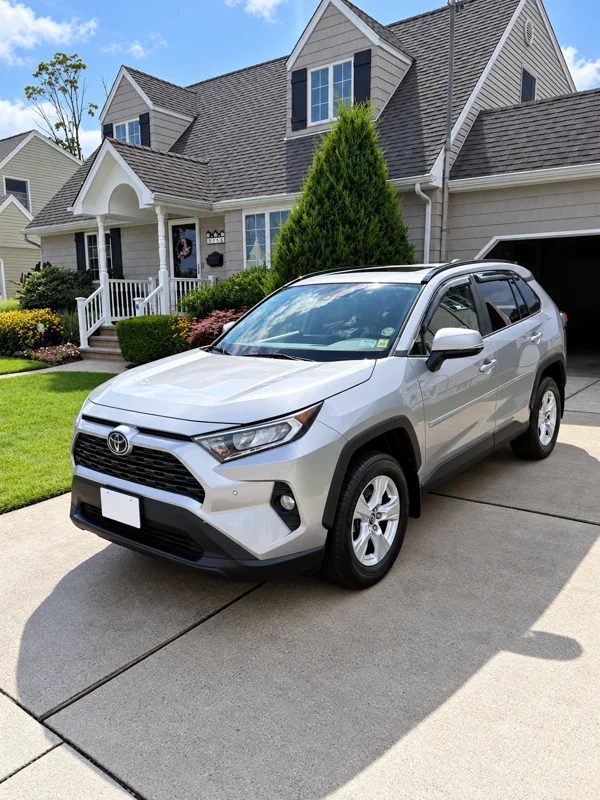 Silver Toyota RAV4 exterior finish