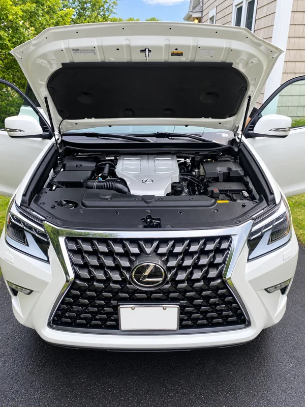 Lexus engine bay detail